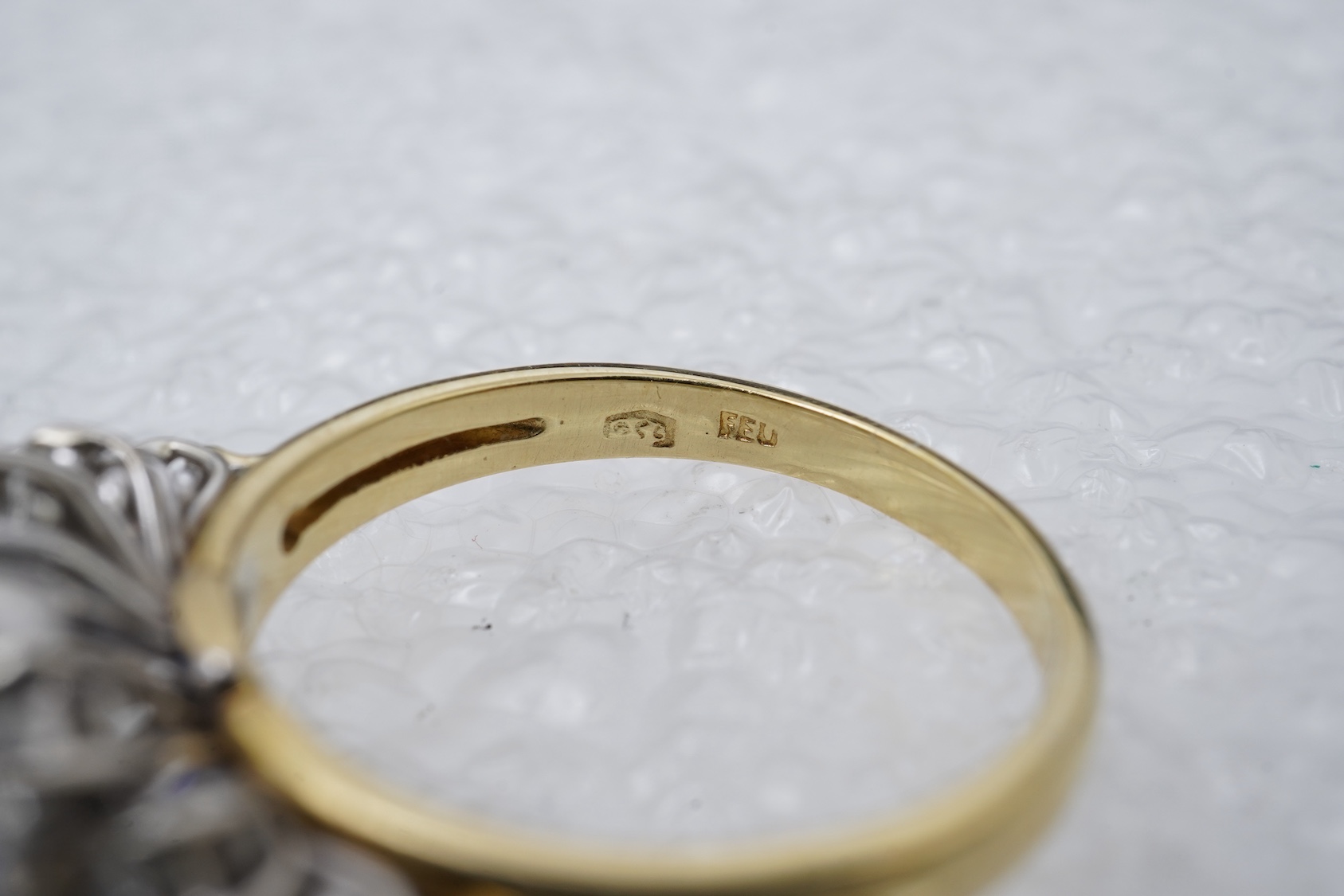 A sapphire and diamond ring